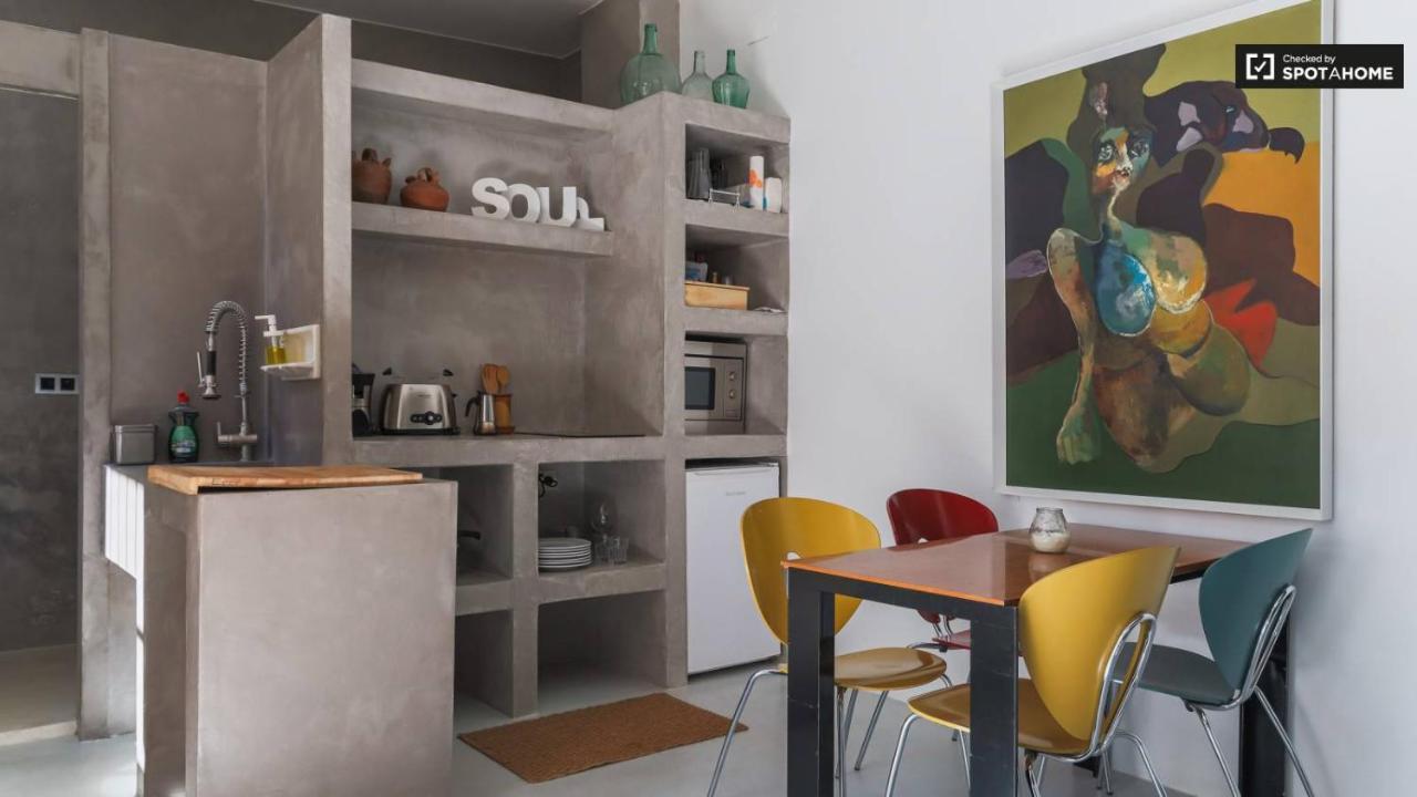 Casita Artista En Bello Edificio Barrio Ruzafa Valencia Exterior foto